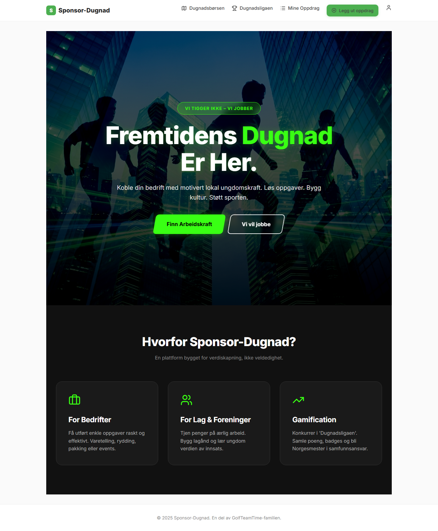 Sponsor-Dugnad kobler næringsliv og frivillighet